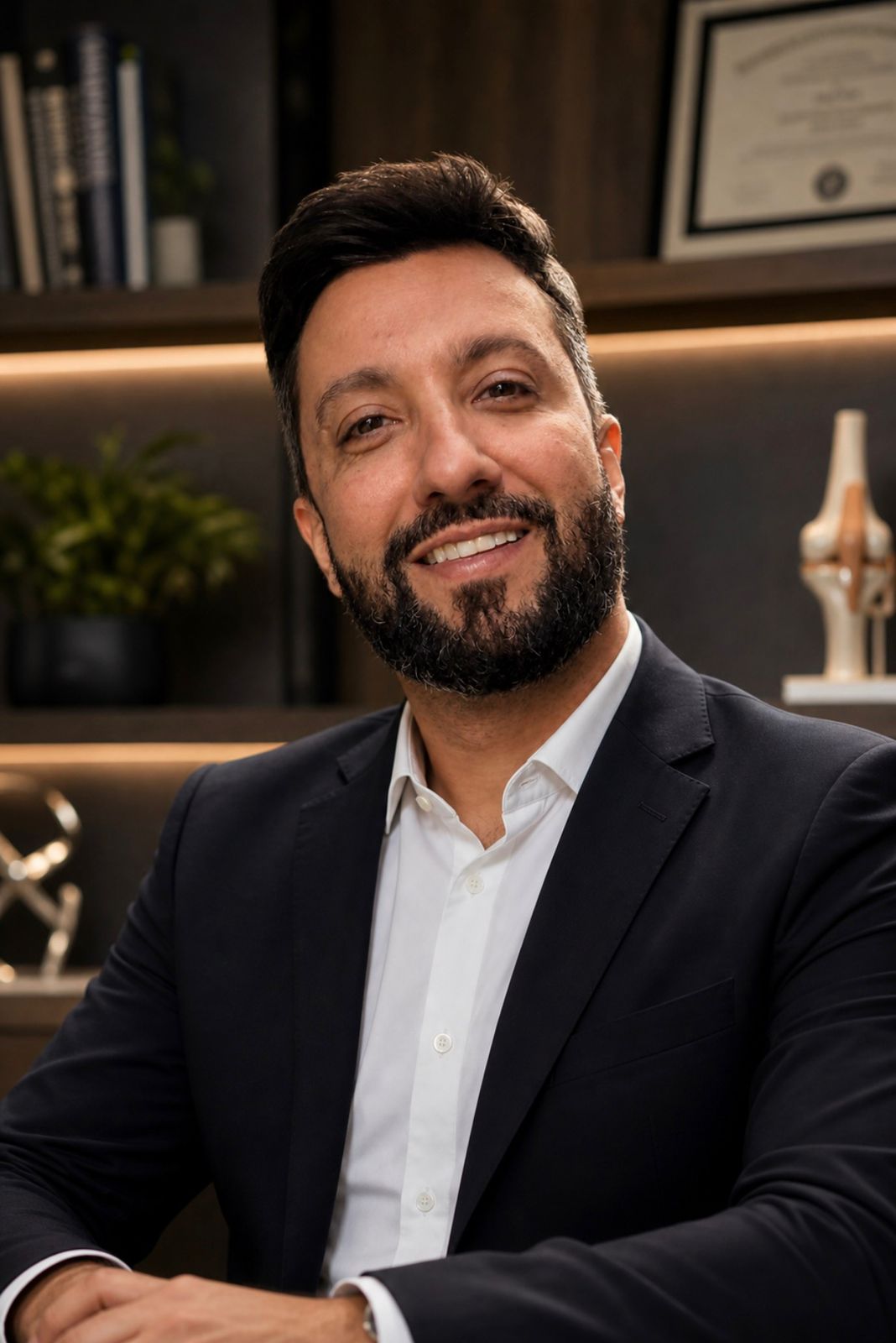 Dr. Reinaldo Júnior em consultório médico